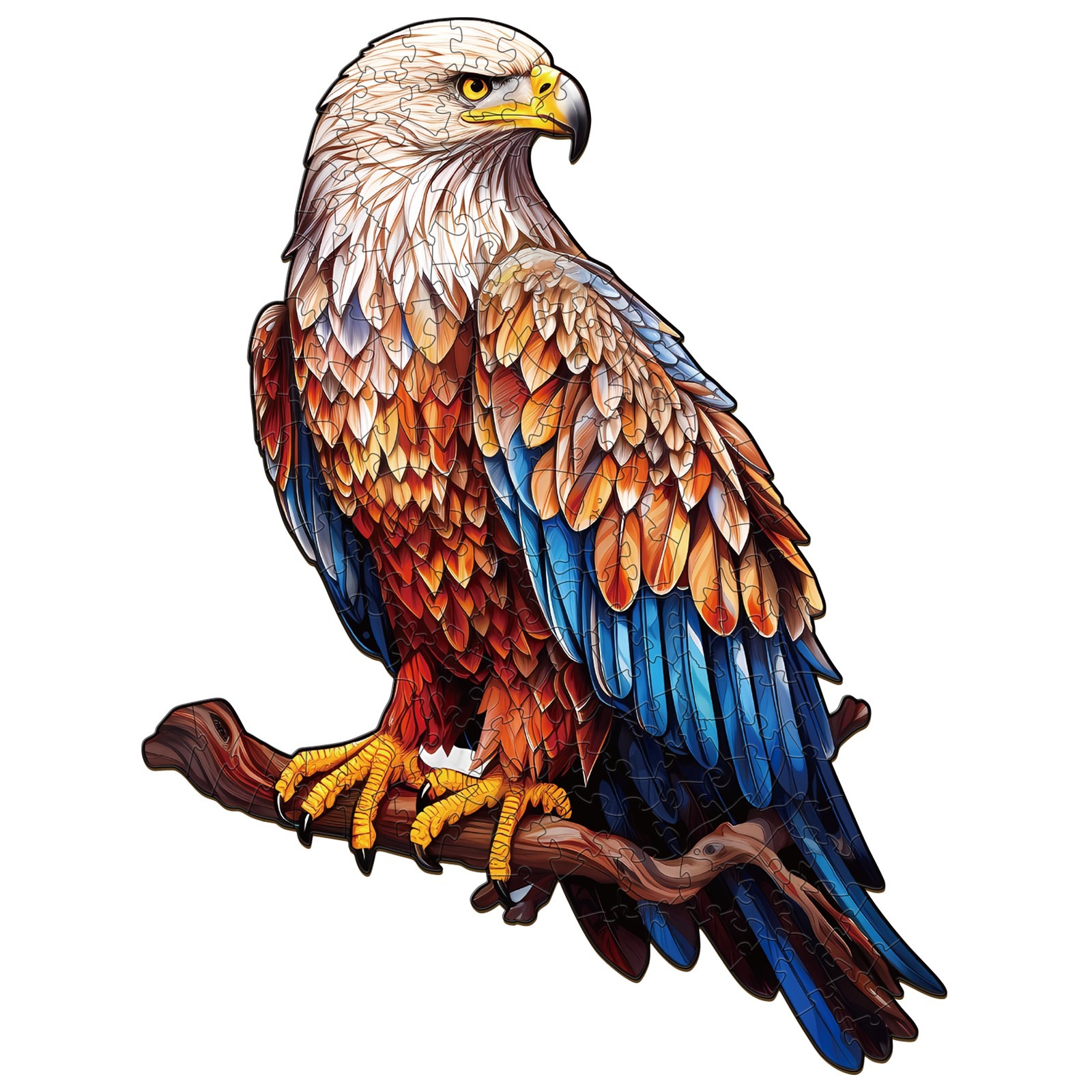 Puzzle di legno – Aquila calva potente 66e20a47515d0