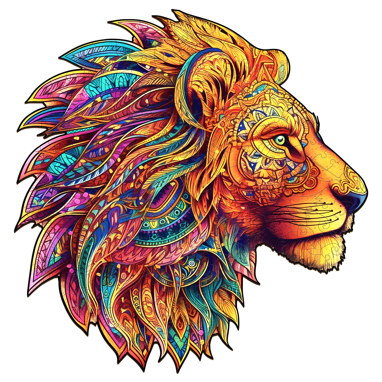 Puzzle di legno – Leone possente 66eb1a93b8095