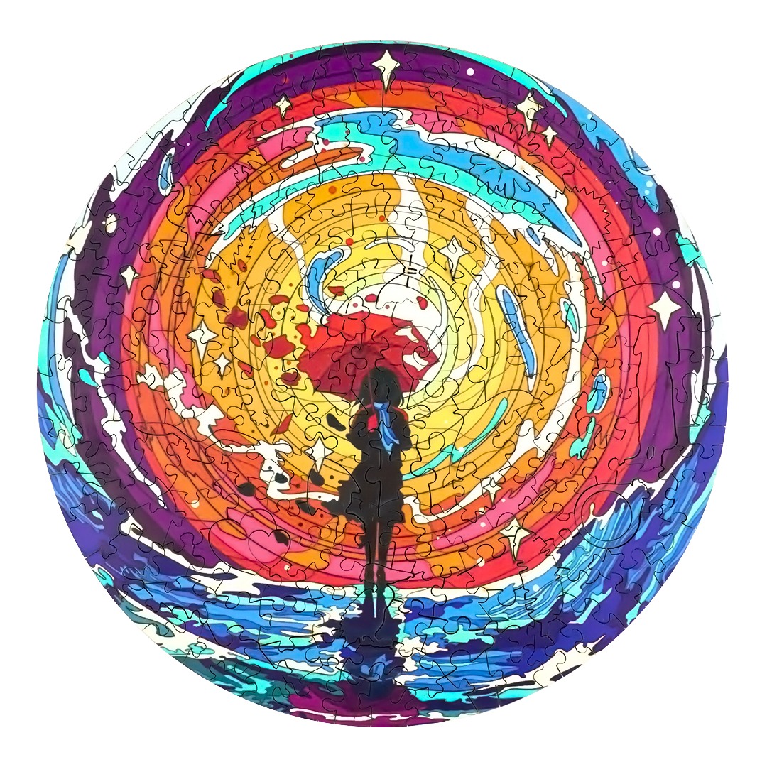 Puzzle in legno-PSYCHEDELIC GIRL 66eb05f4b1c38