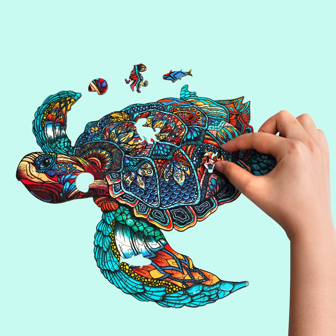 Puzzle in legno con tartaruga 66e8256947433