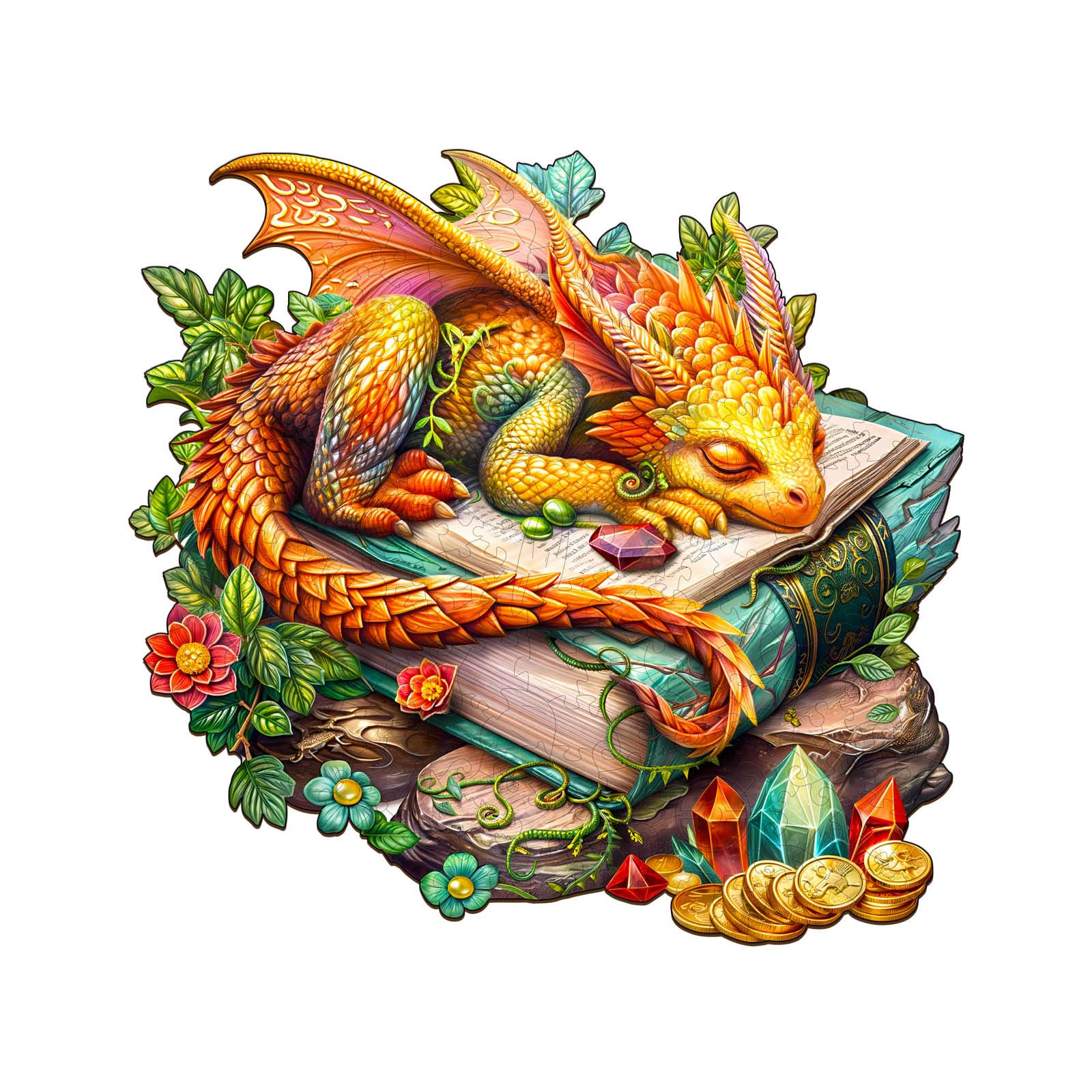 Puzzle in legno – Drago dormiente 66d6b3c01e276
