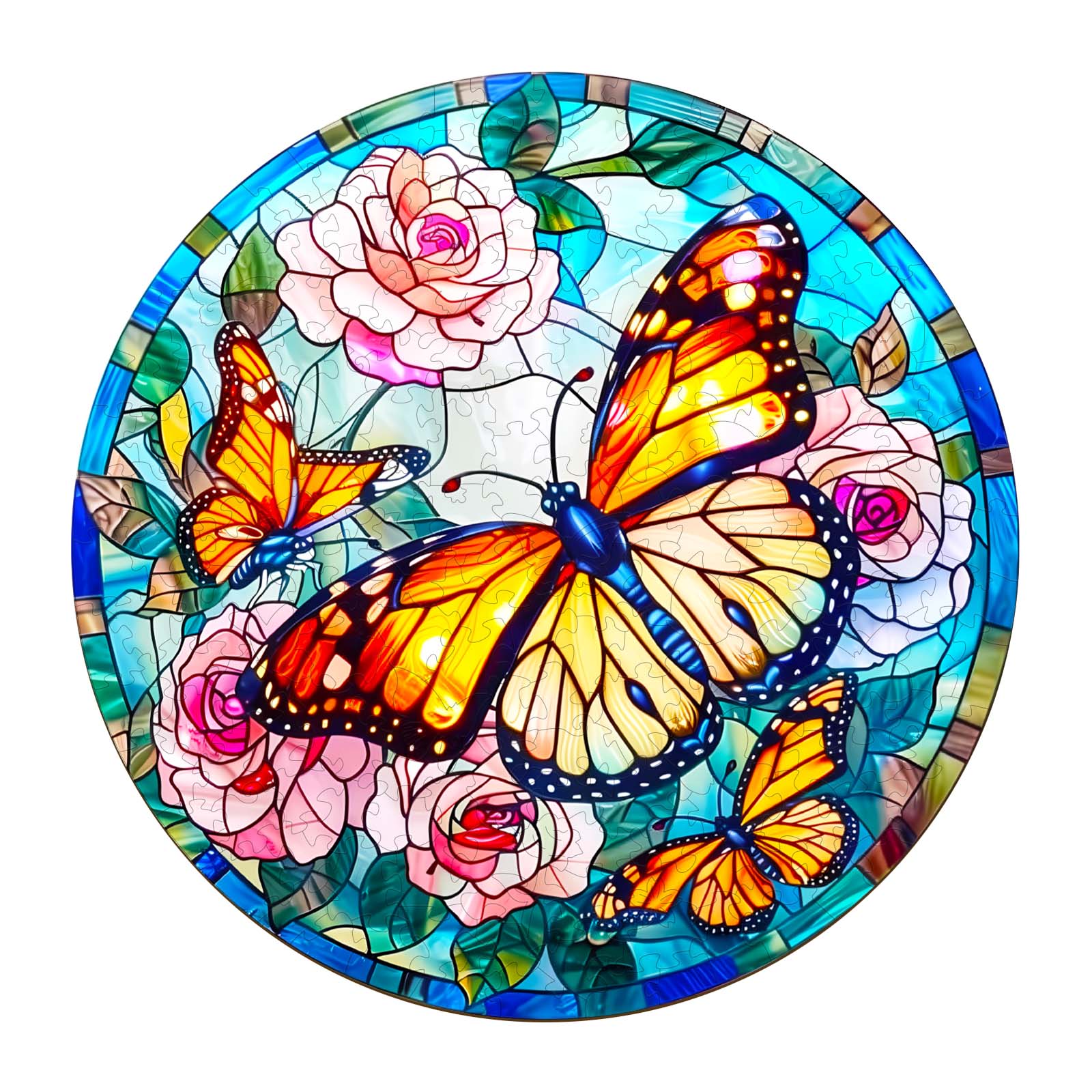 Puzzle in legno – Farfalla in vetro colorato 66d45e29a3337
