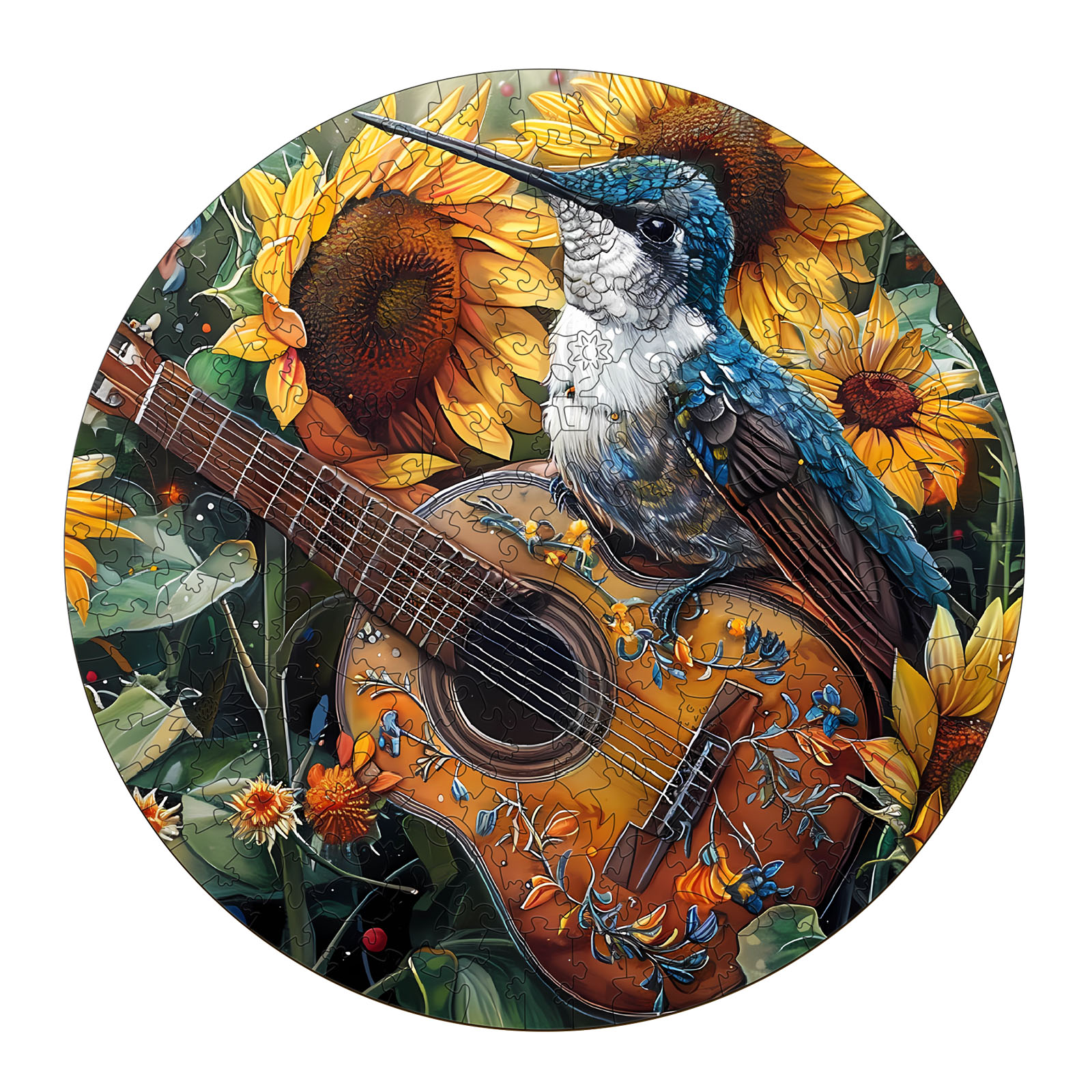 Puzzle in legno – Elegante colibrì 66ed8fc425a78