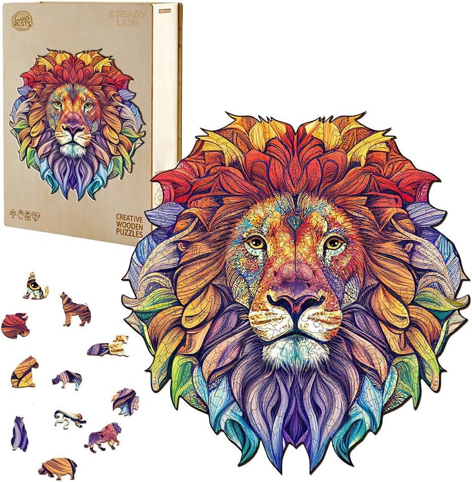 Puzzle in legno – Leone fermo 66eb4e33eb191