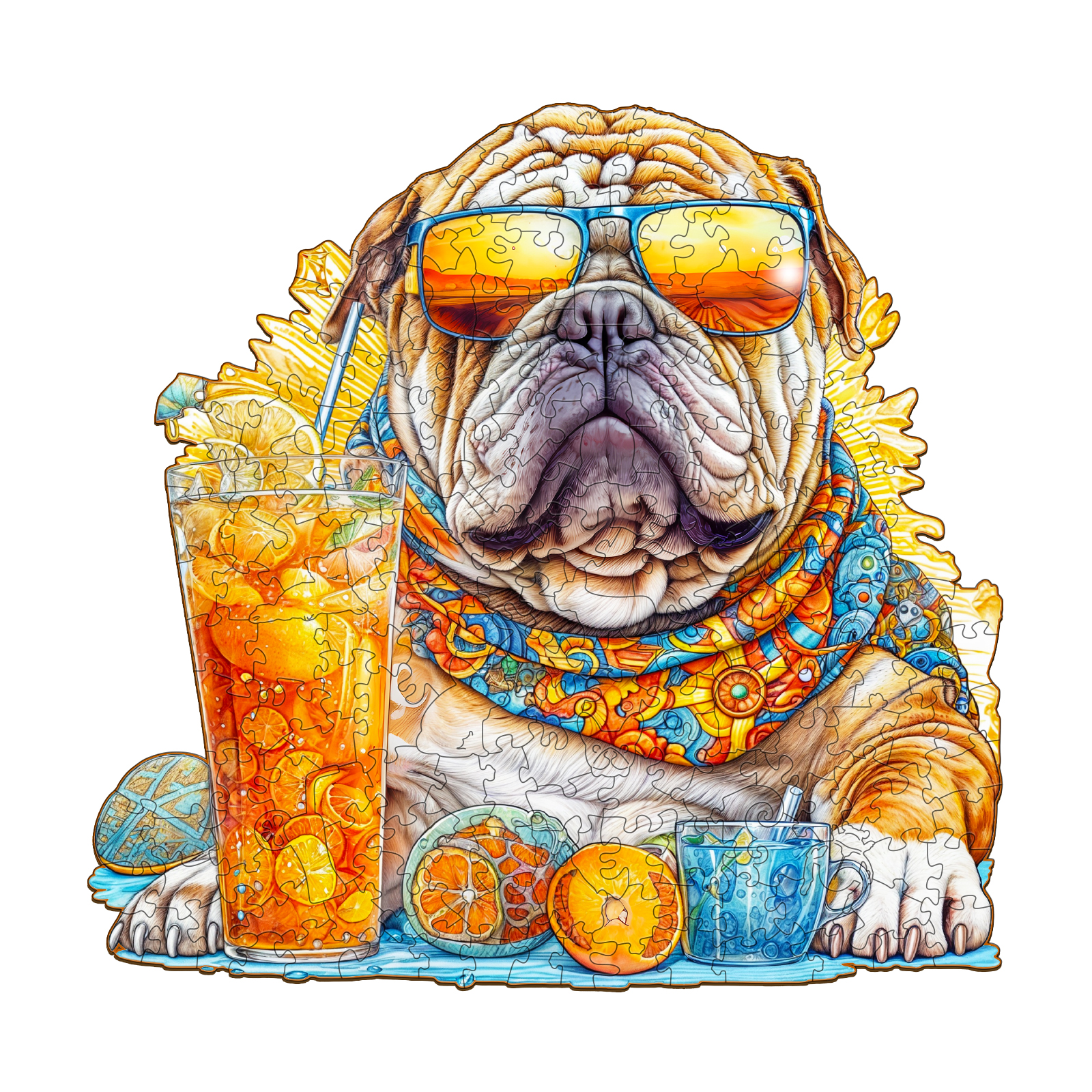 Puzzle in legno – Bulldog estivo 66d9c839a0b64