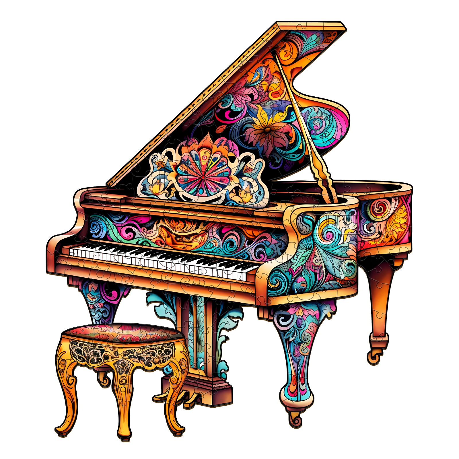 Puzzle di legno – Toccare il pianoforte 66d4c4efedeb5