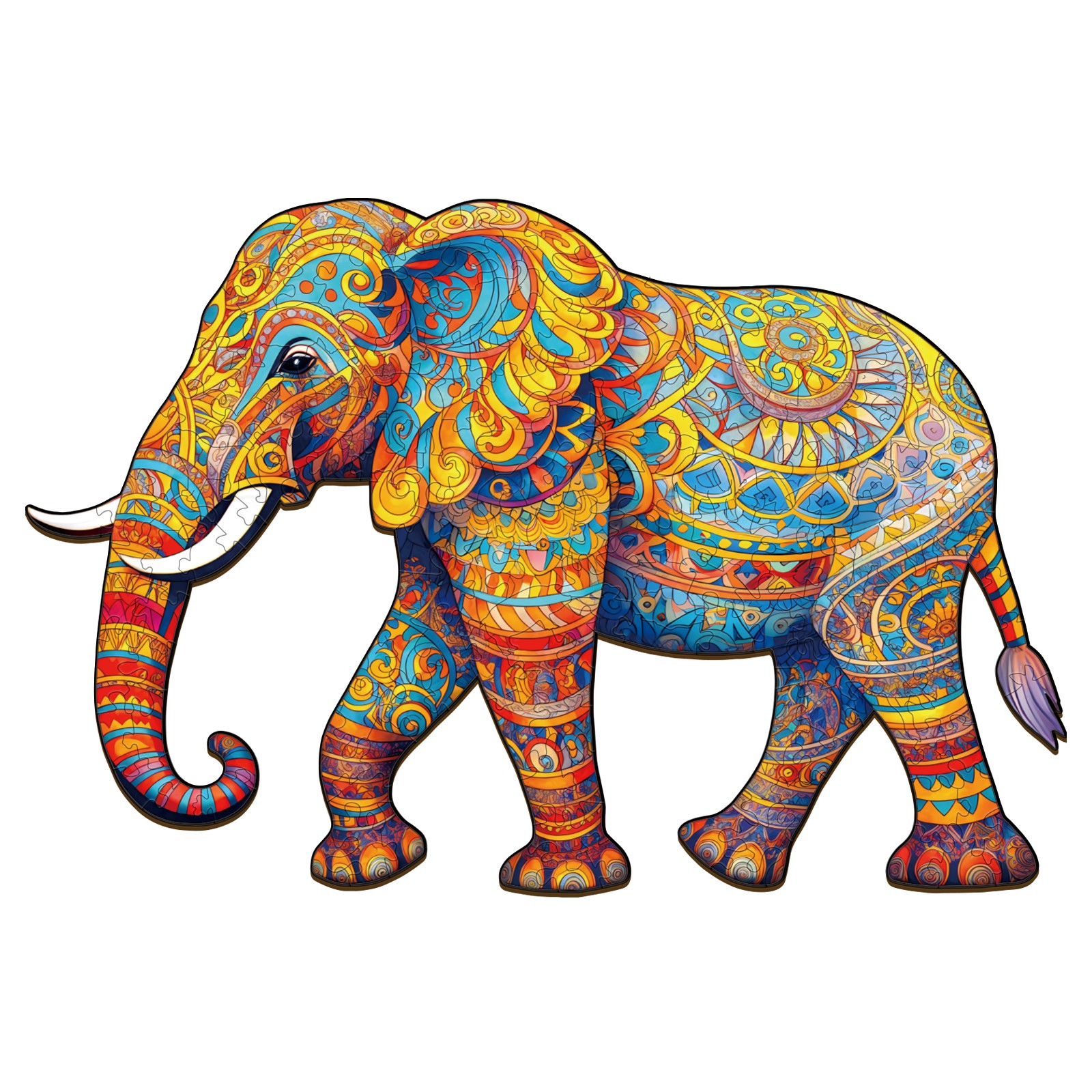 Puzzle in legno – Elefante che cammina 66e0df44a3d9e