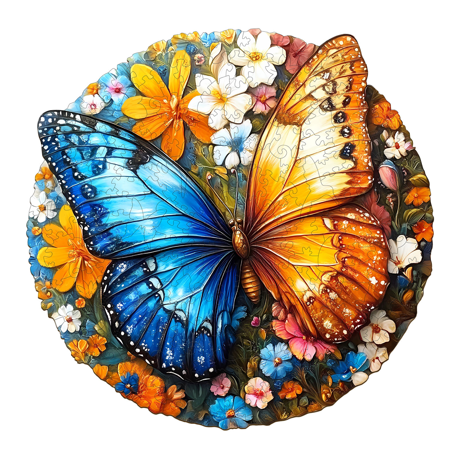 Puzzle in legno – Farfalla Yin Yang 66ef0d310d108