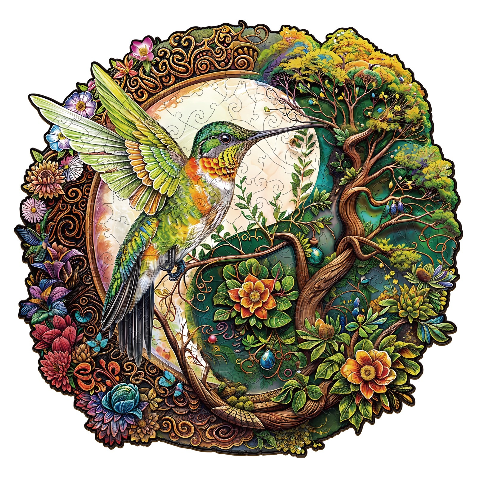 Puzzle di legno – Colibrì Yin Yang 66e78f0e96233