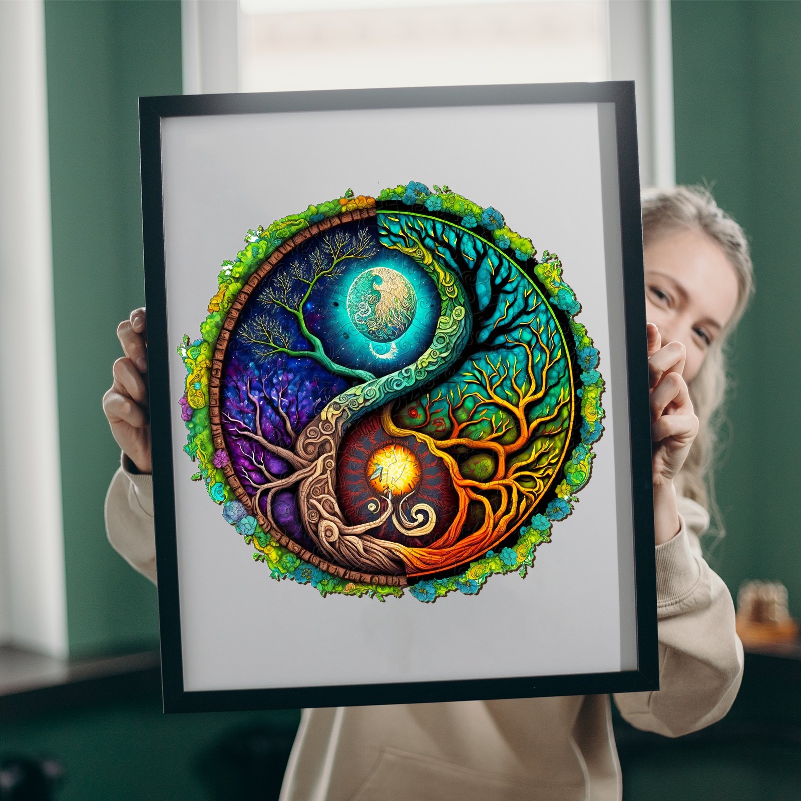 Armonia in pezzi: esplorare il simbolismo Yin Yang nei puzzle in legno 66df778814877