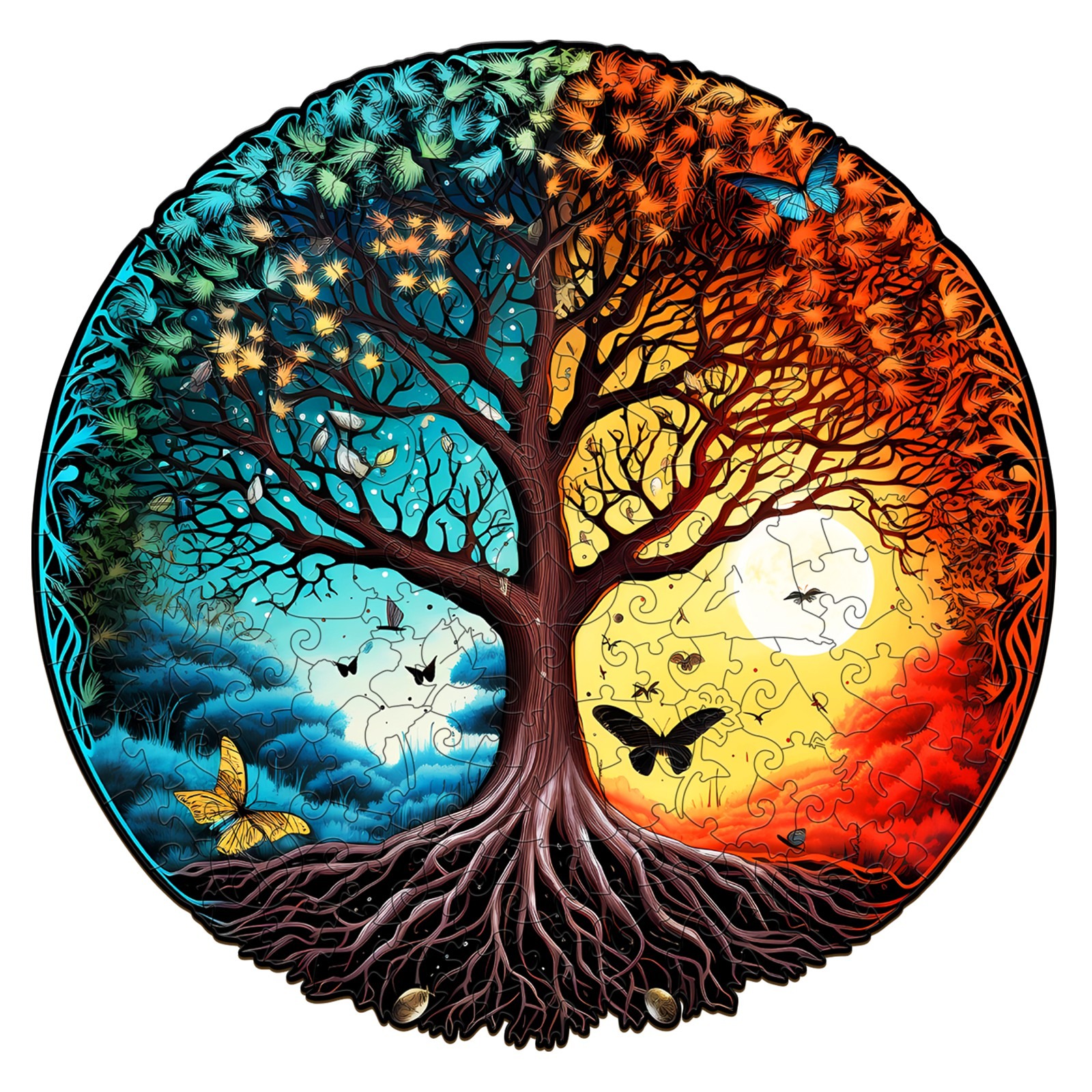 Puzzle di legno – ALBERO DELLA VITA YIN YANG-6 66e04ed9731cb