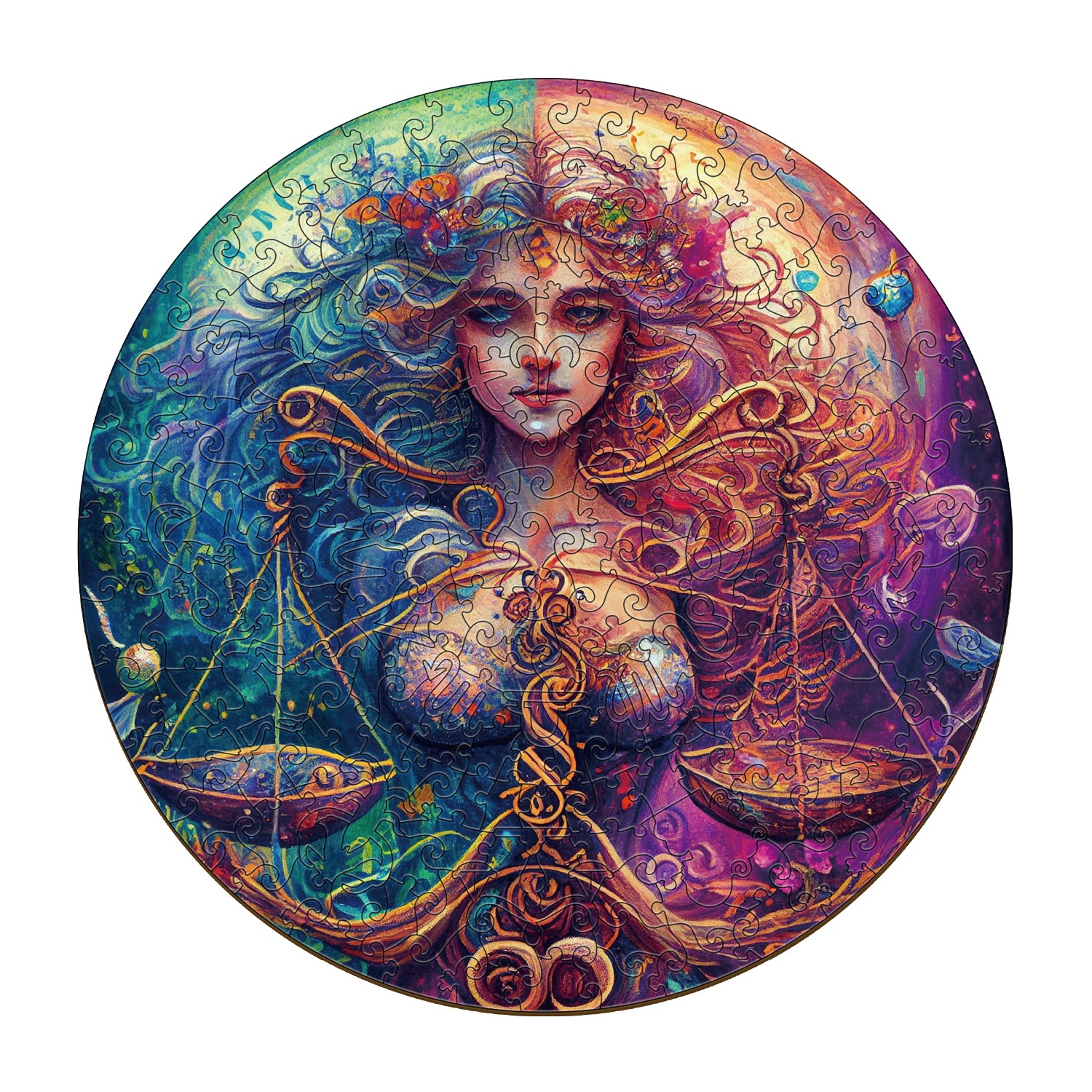 Puzzle in legno dello zodiaco-Libra 66ee916d7e821